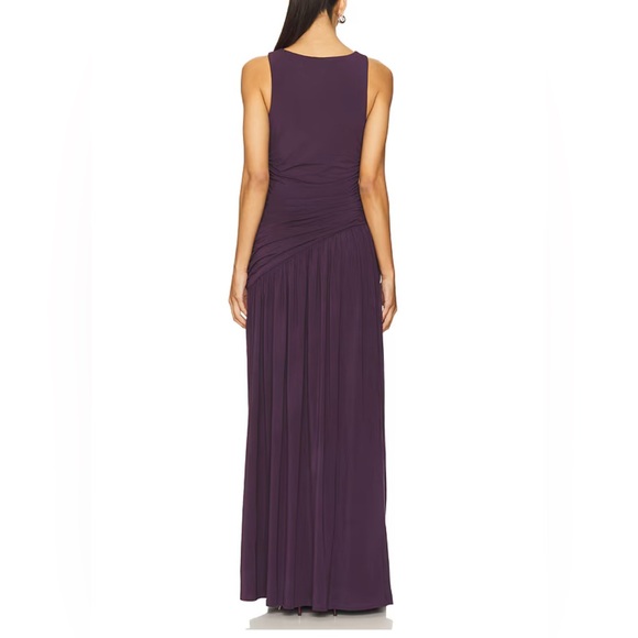 YLLW THE LABEL Estelle Dress, XS in Plum - Picture 2 of 8